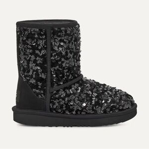 UGG® Chunky Sequin Classic Water Resistant Short Boot Girls